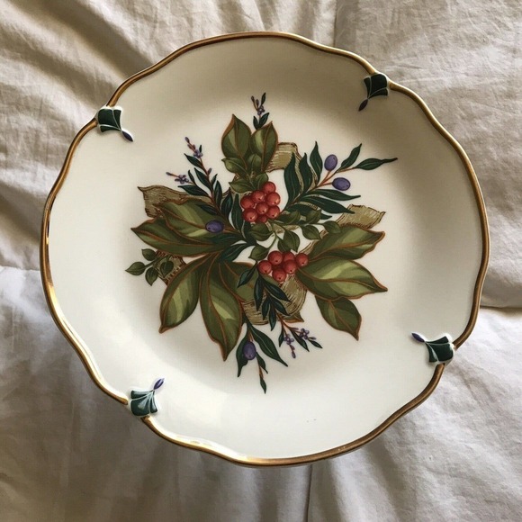 Princess House Cake Stand Winter Garden #1238 Cake Plate Footed - Picture 9 of 13